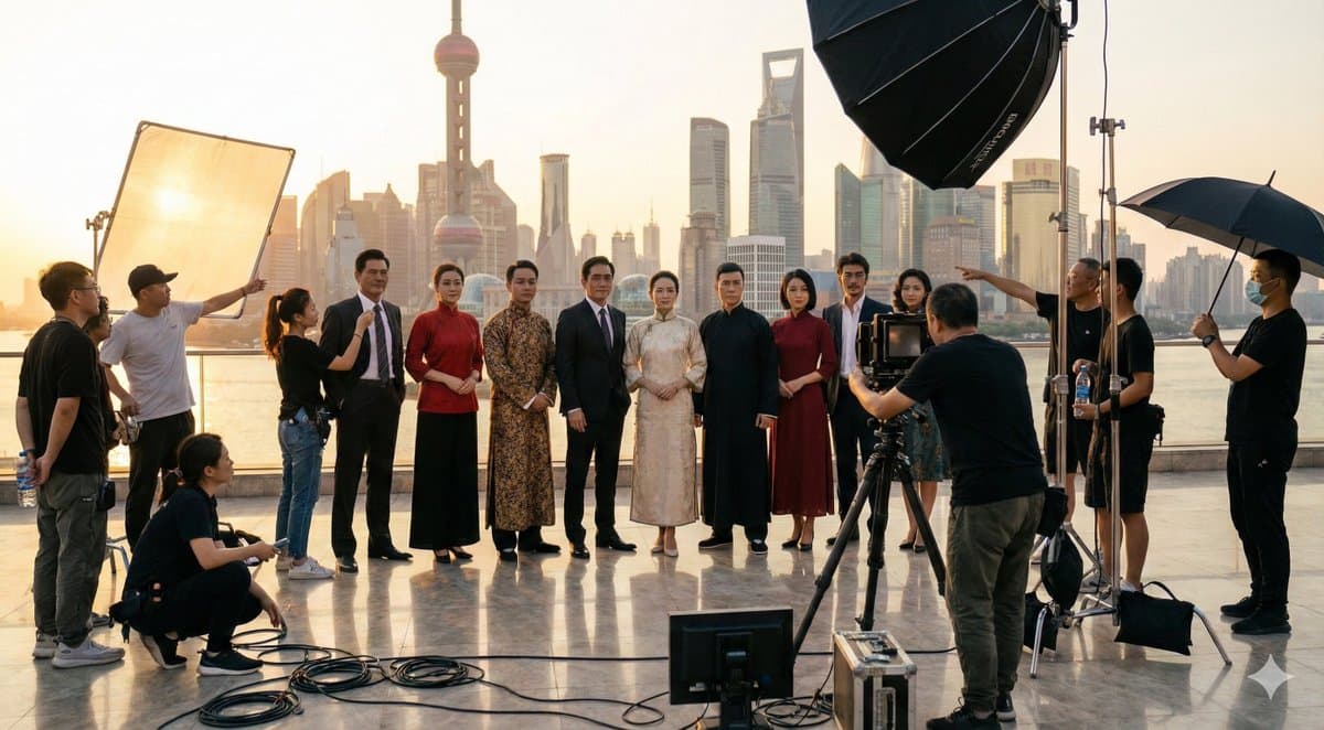 Bastidores das fotos com celebridades