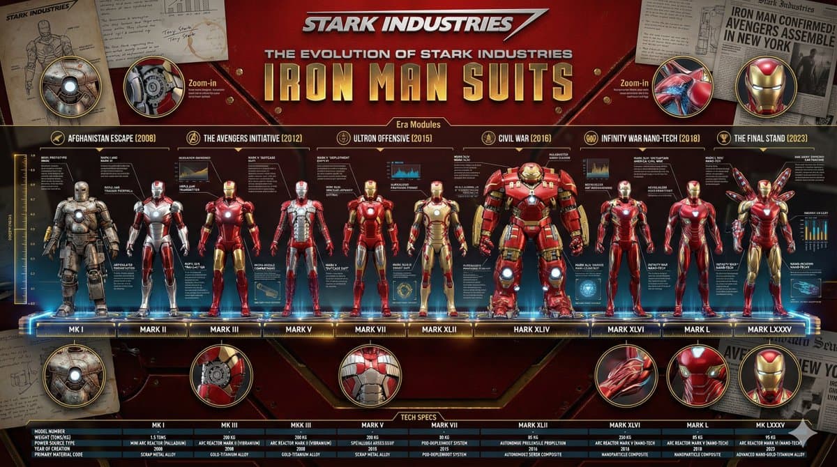 The Evolution of Stark Industries Iron Man Armor