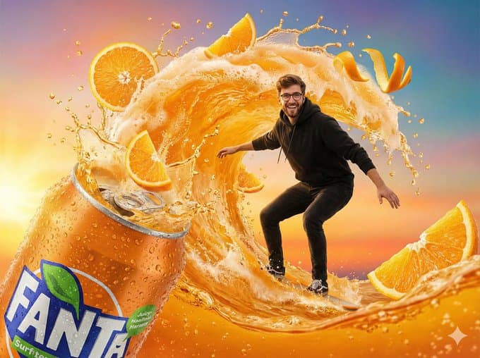 Surfing on orange juice