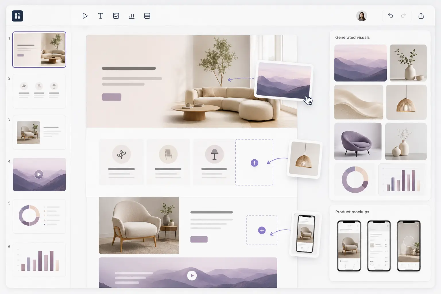 Agent-generated slide and web assets example created with Nano Banana 2 Lite API