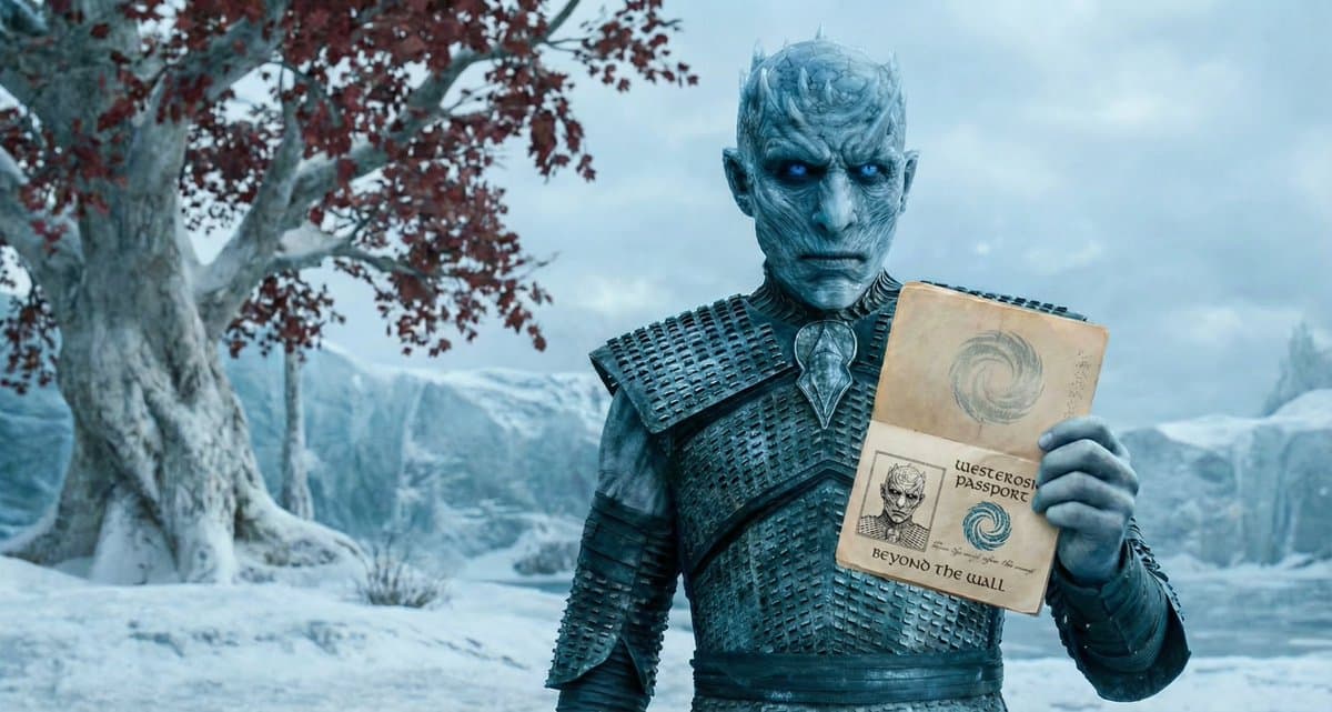 Personagem de Game of Thrones com passaporte