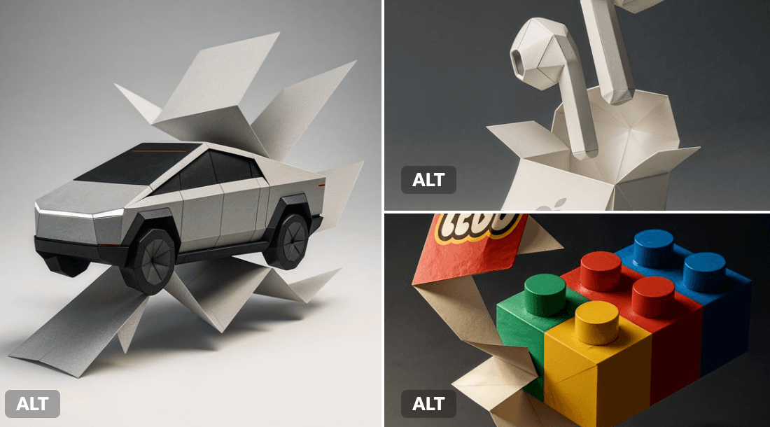 Marca de papel dobrável